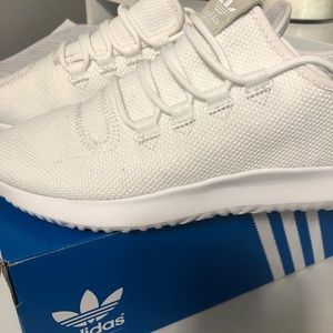 White Adidas Tubular Shoes